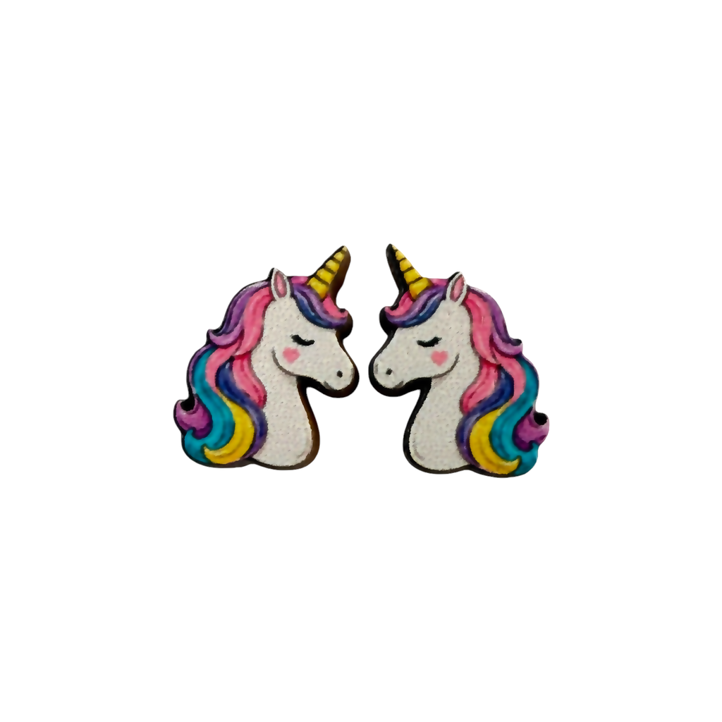 Unicorn stud earrings