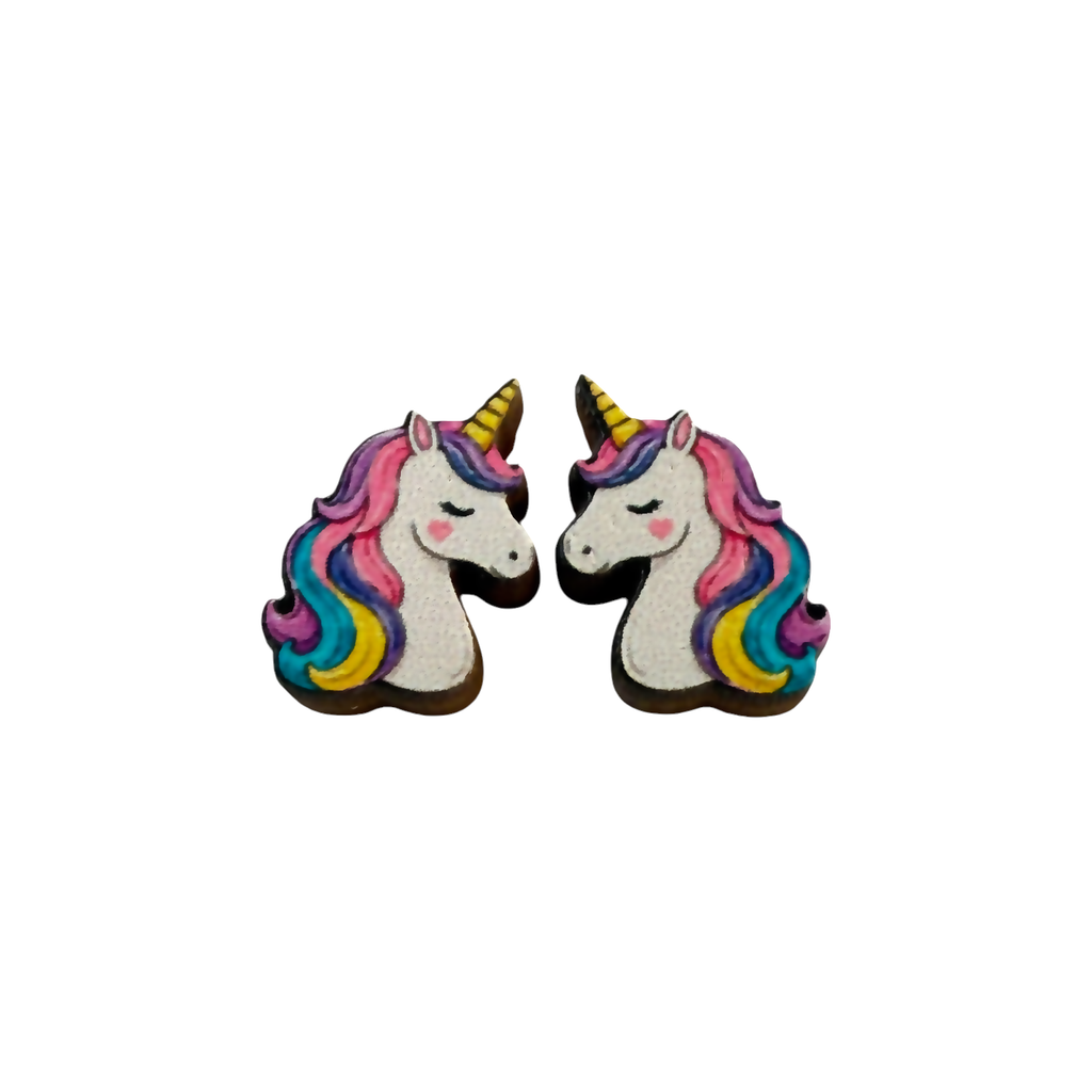 Unicorn stud earrings