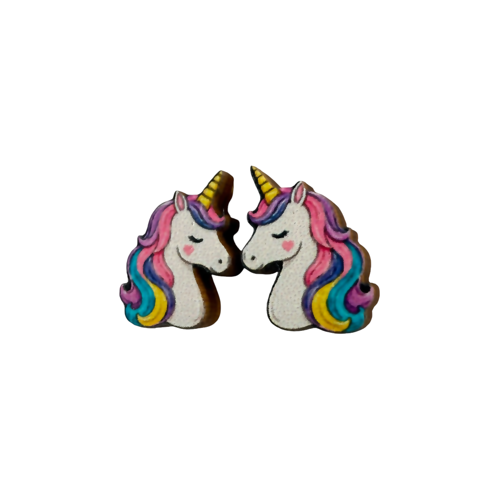 Unicorn stud earrings