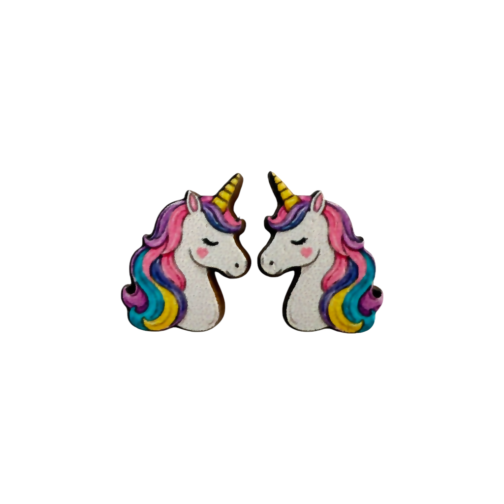 Unicorn stud earrings