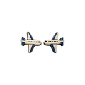 Airplane stud earrings
