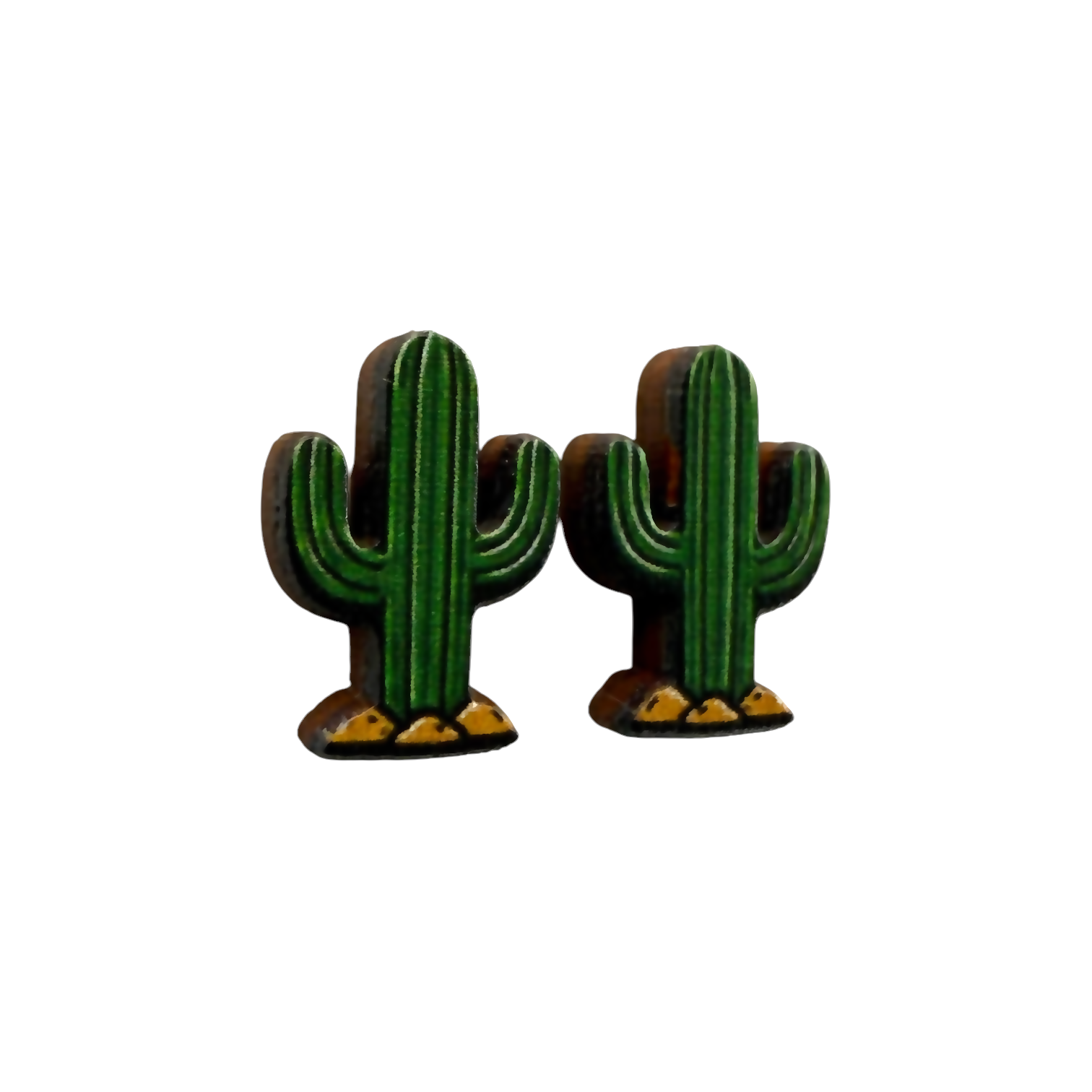 Cactus stud earrings