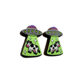 UFO cow abduction stud earrings