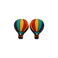 Hot air balloon stud earrings
