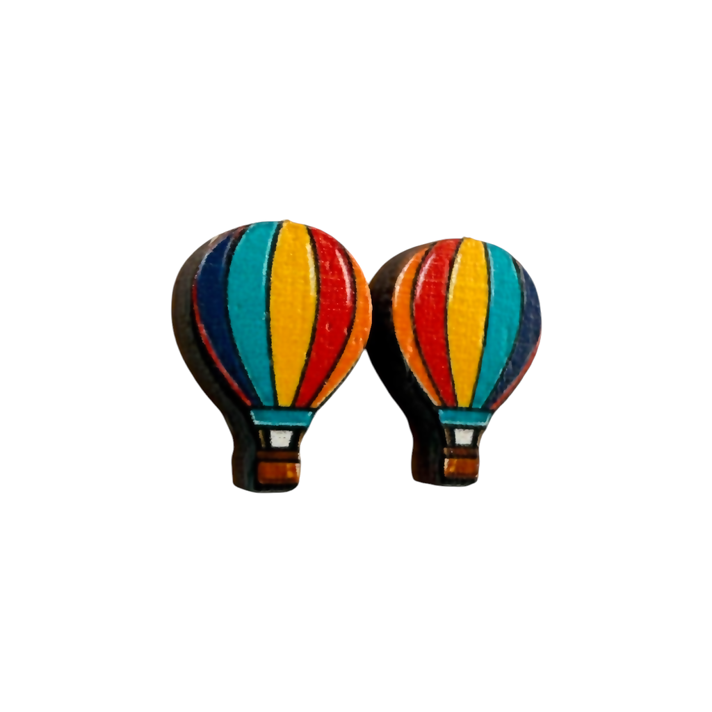 Hot air balloon stud earrings