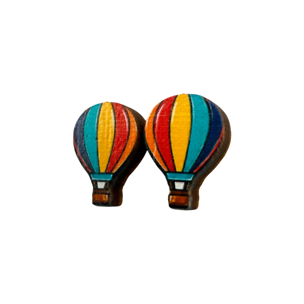 Hot air balloon stud earrings
