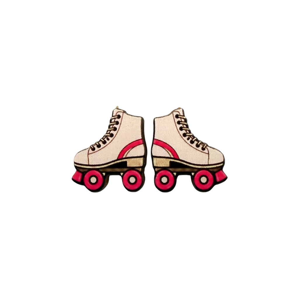 Roller skate stud earrings