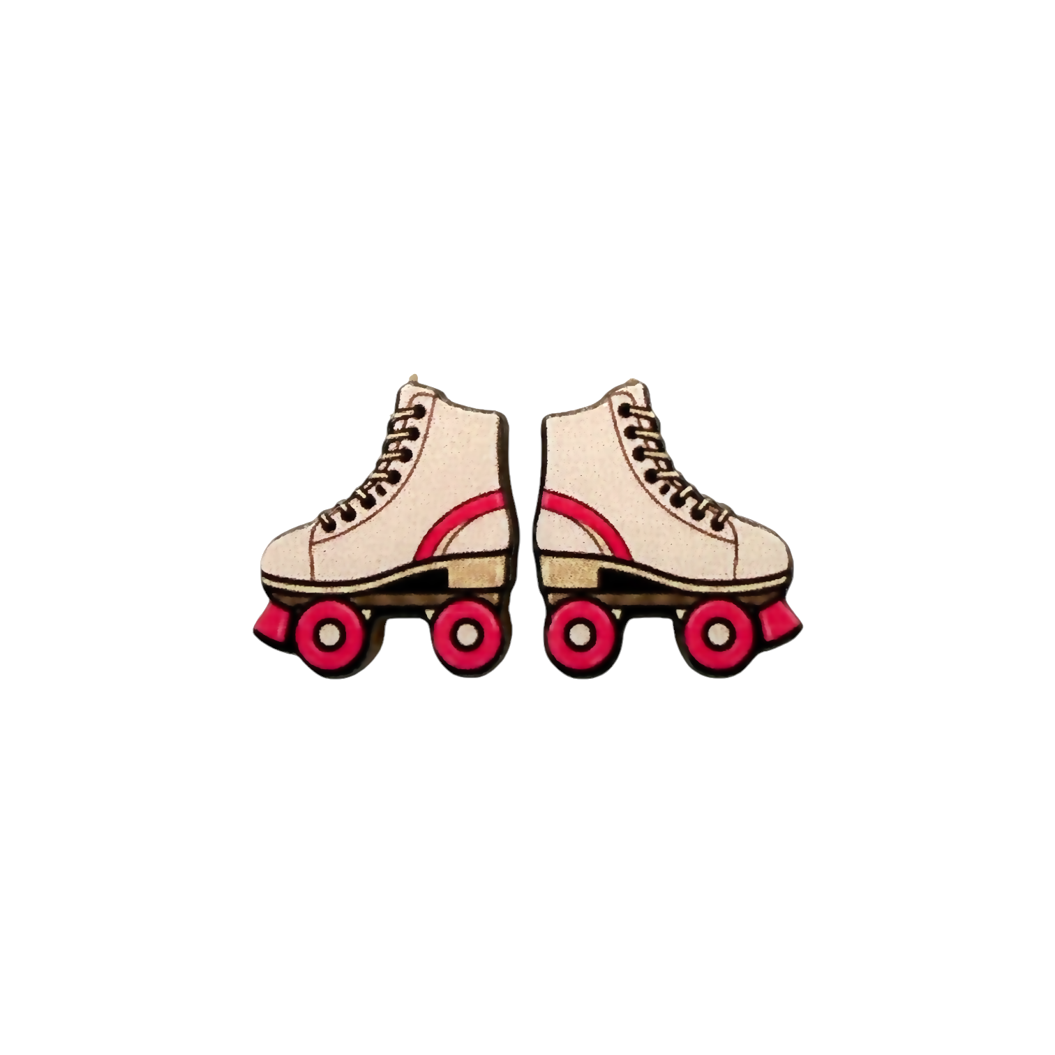 Roller skate stud earrings