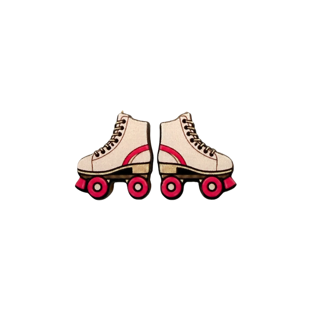 Roller skate stud earrings
