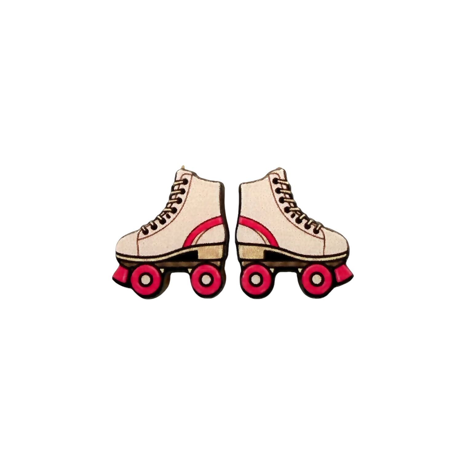 Roller skate stud earrings