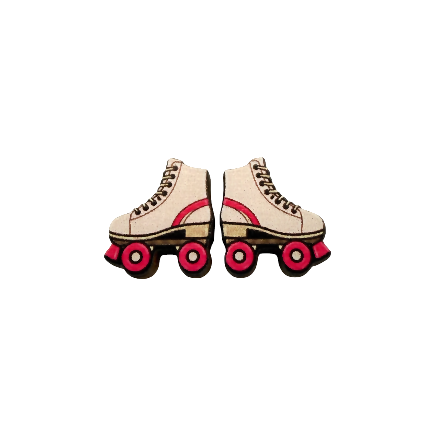Roller skate stud earrings