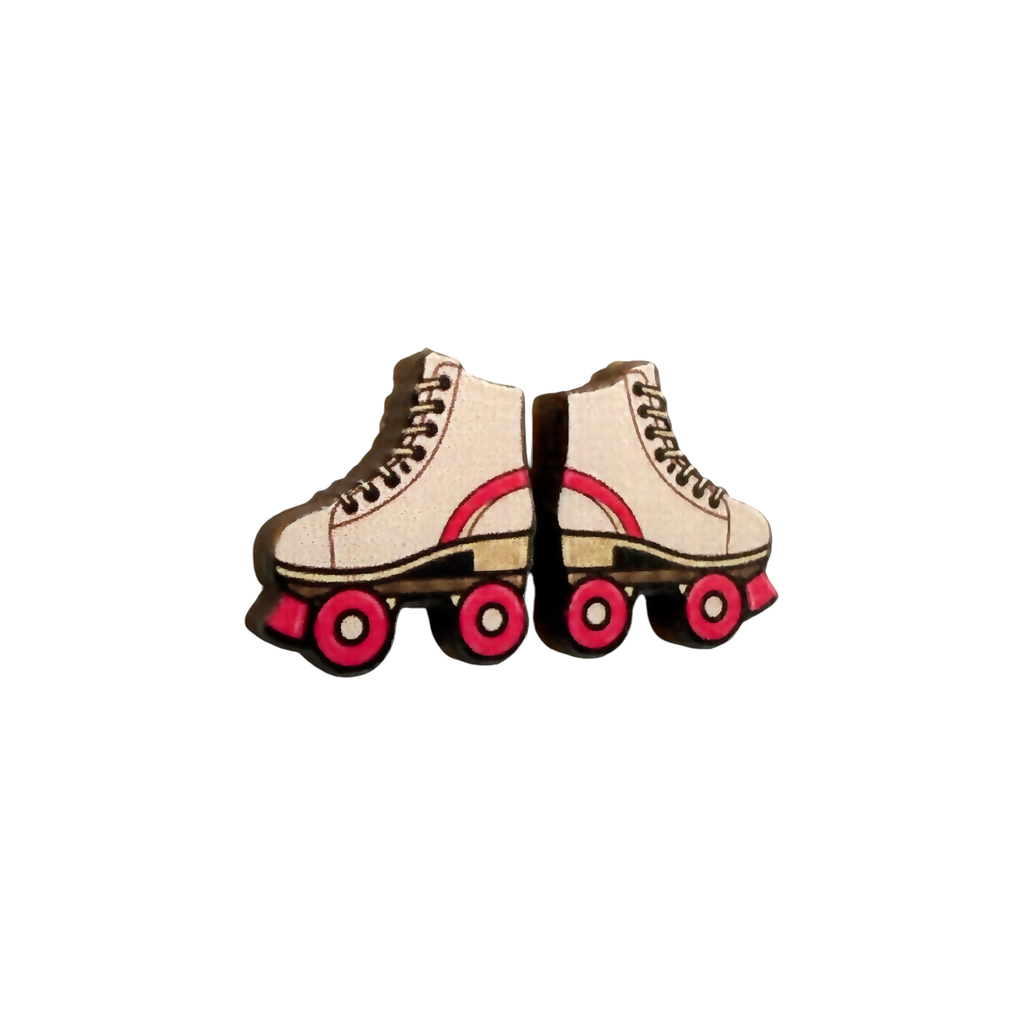 Roller skate stud earrings