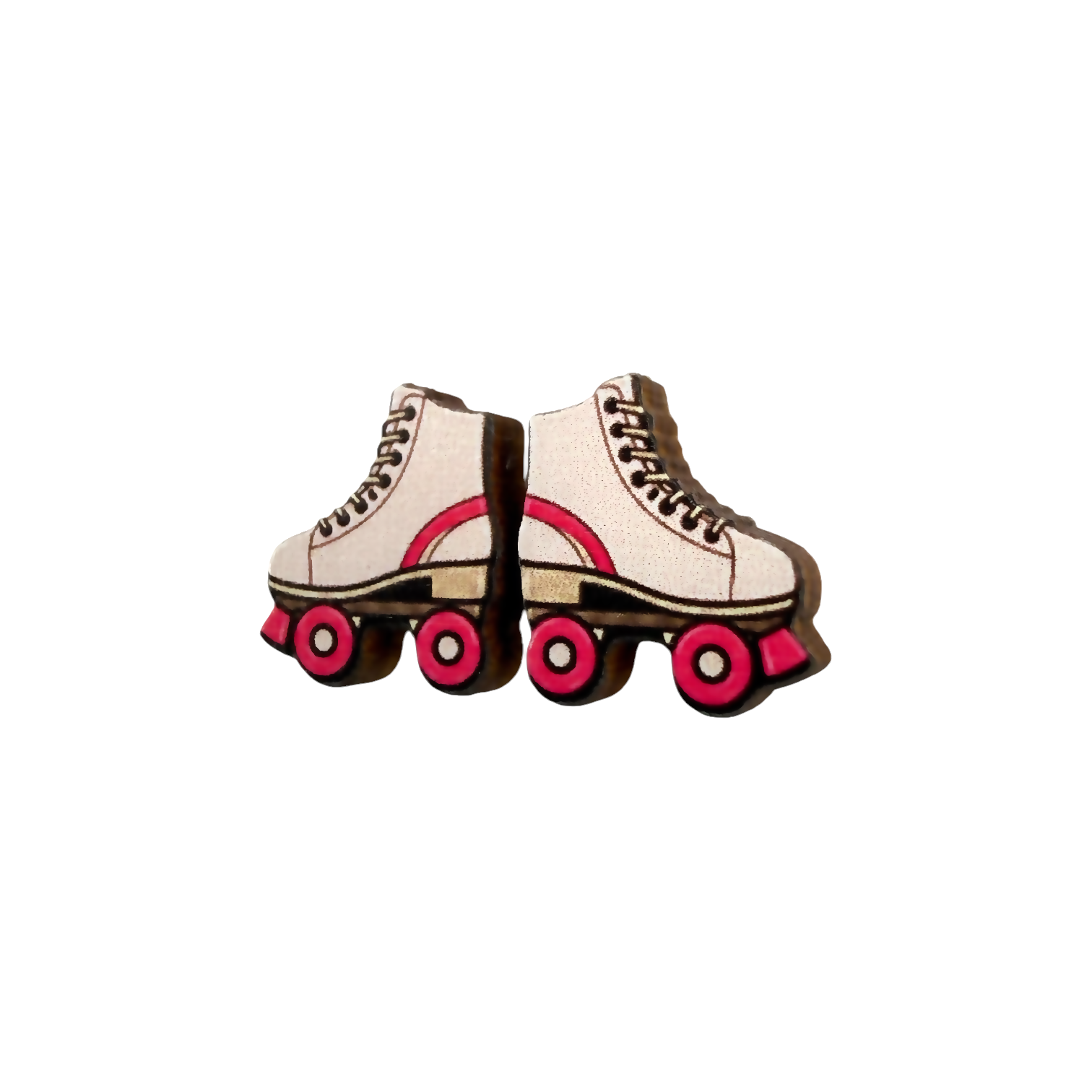 Roller skate stud earrings