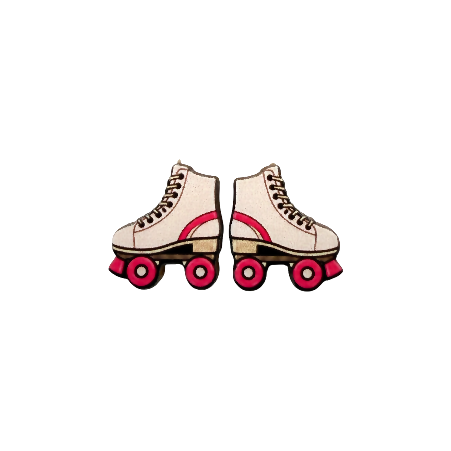 Roller skate stud earrings