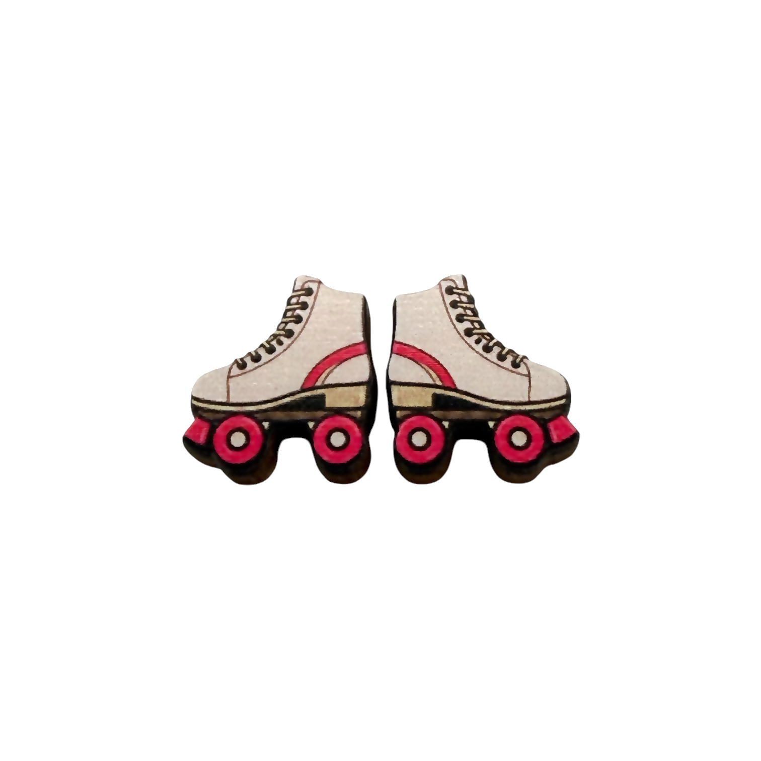 Roller skate stud earrings