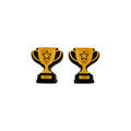Trophy stud earrings
