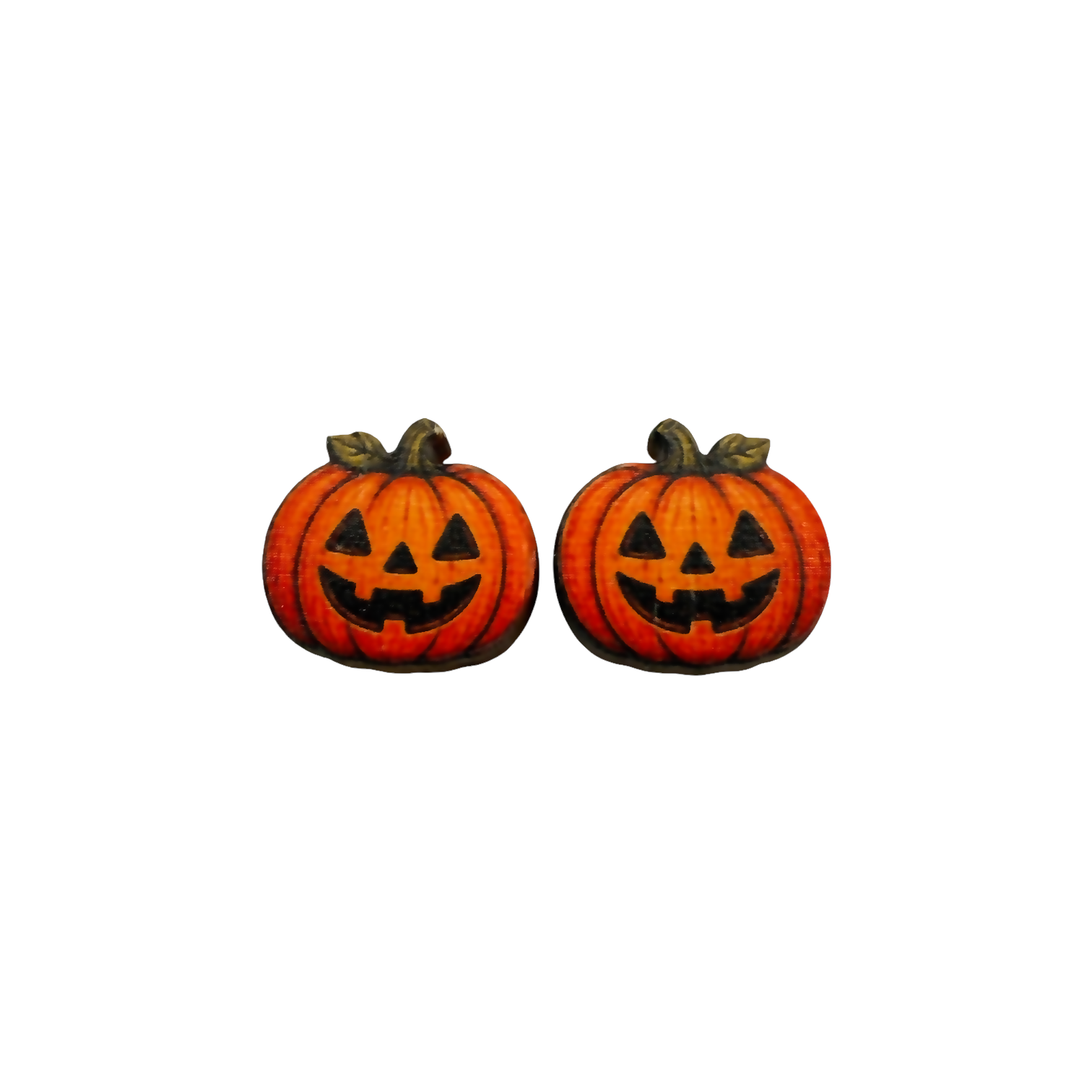 Jack o lantern stud earrings