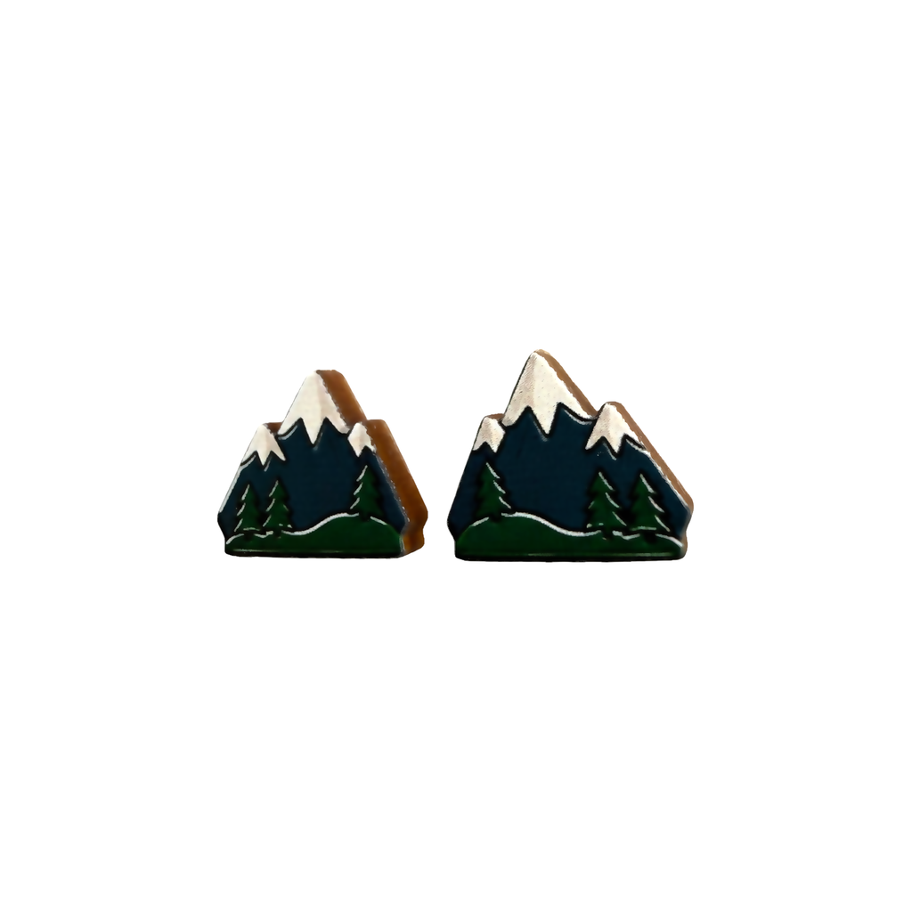 Mountains stud earrings