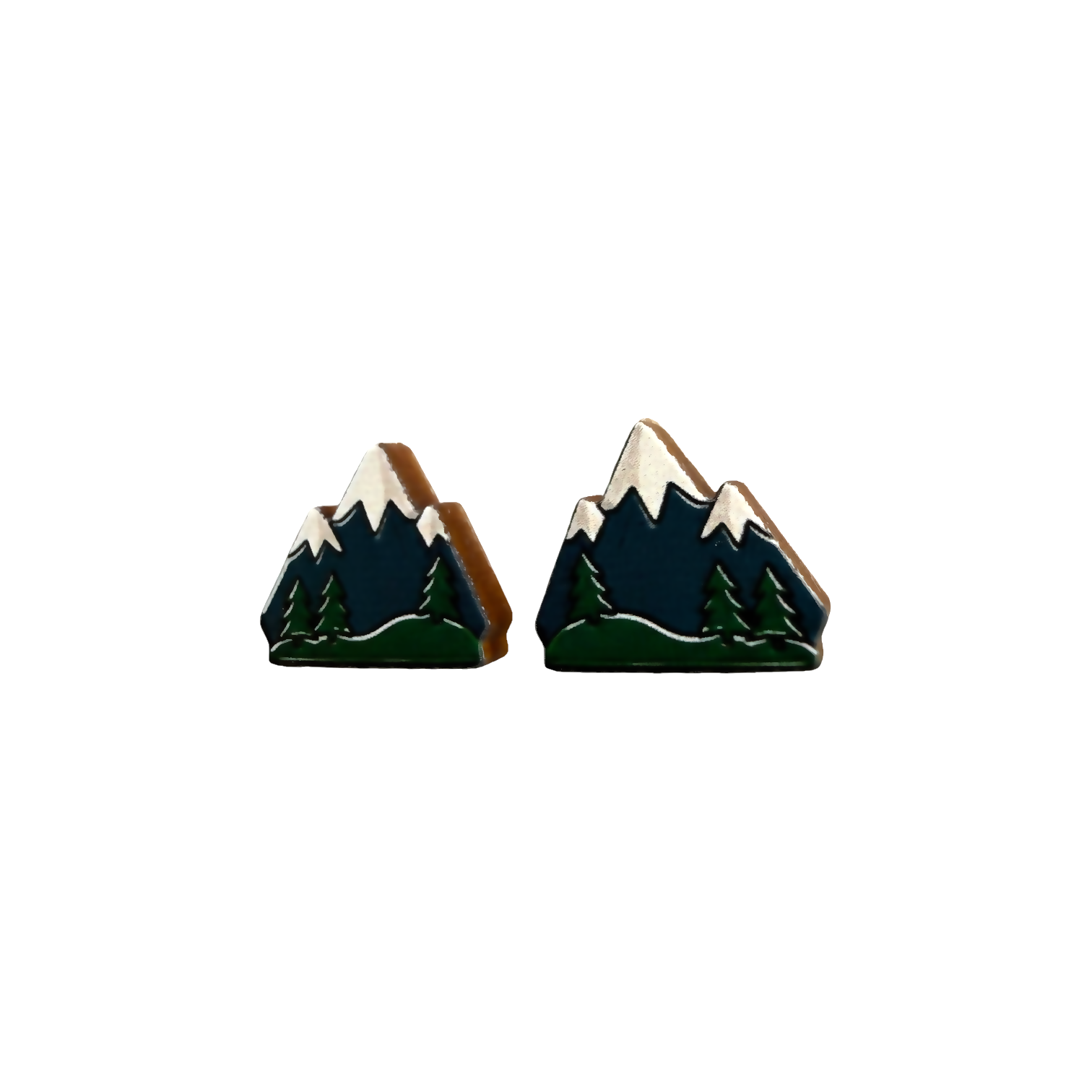 Mountains stud earrings