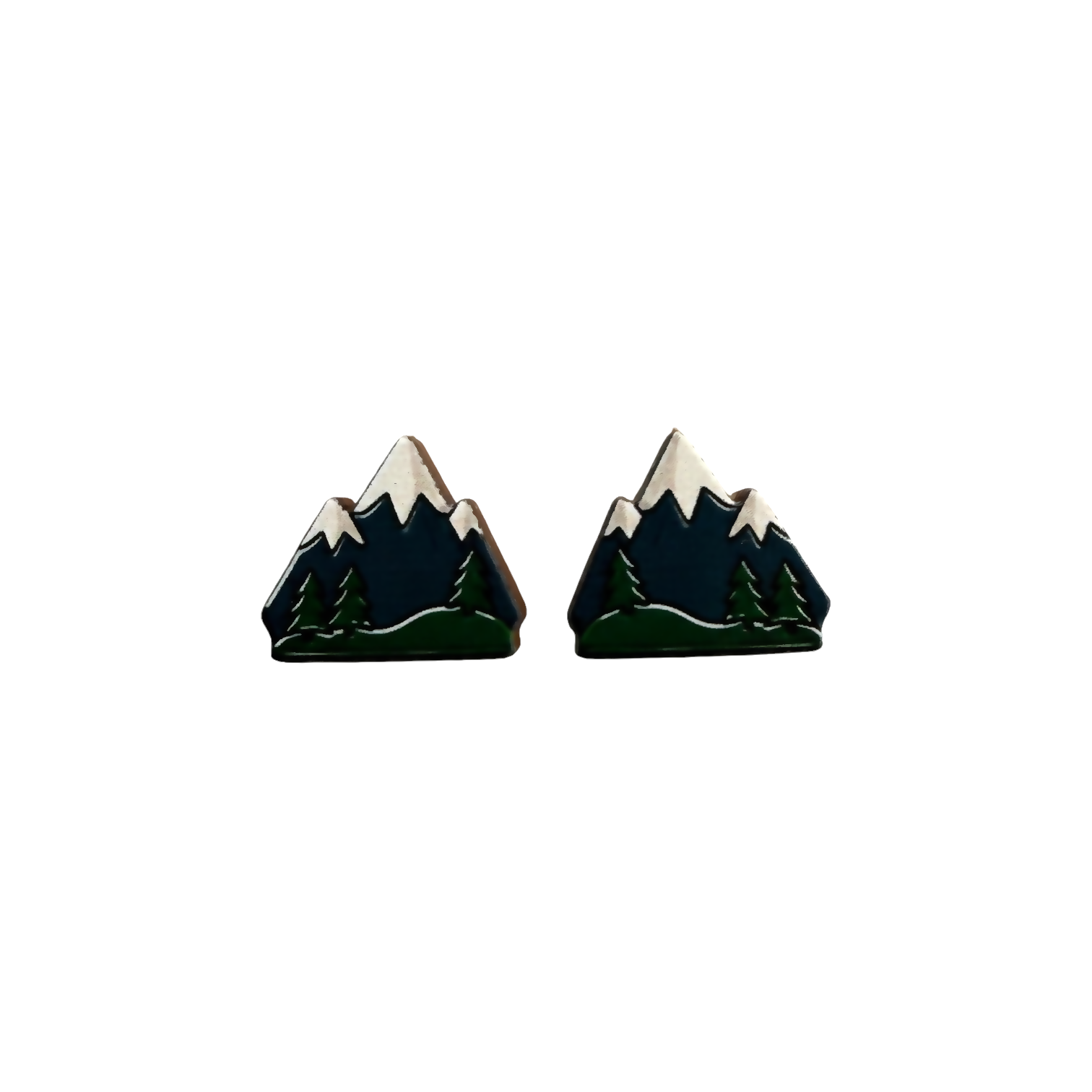 Mountains stud earrings