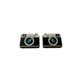 Camera stud earrings