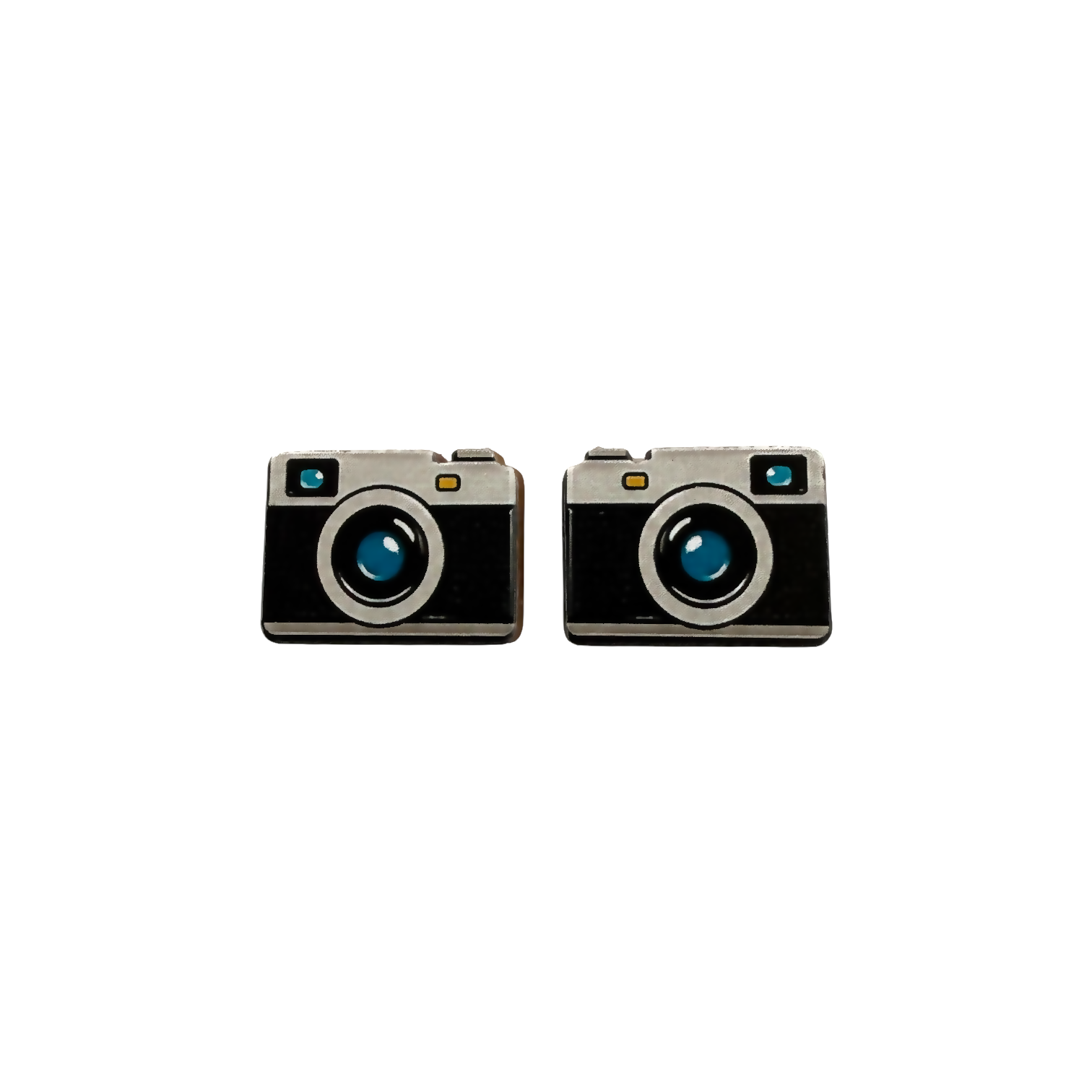 Camera stud earrings