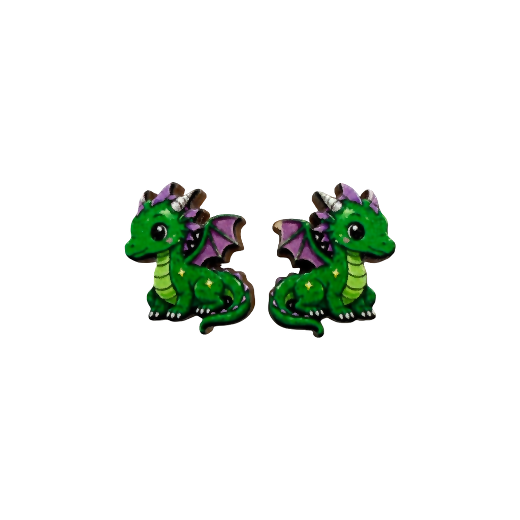 Dragon stud earrings