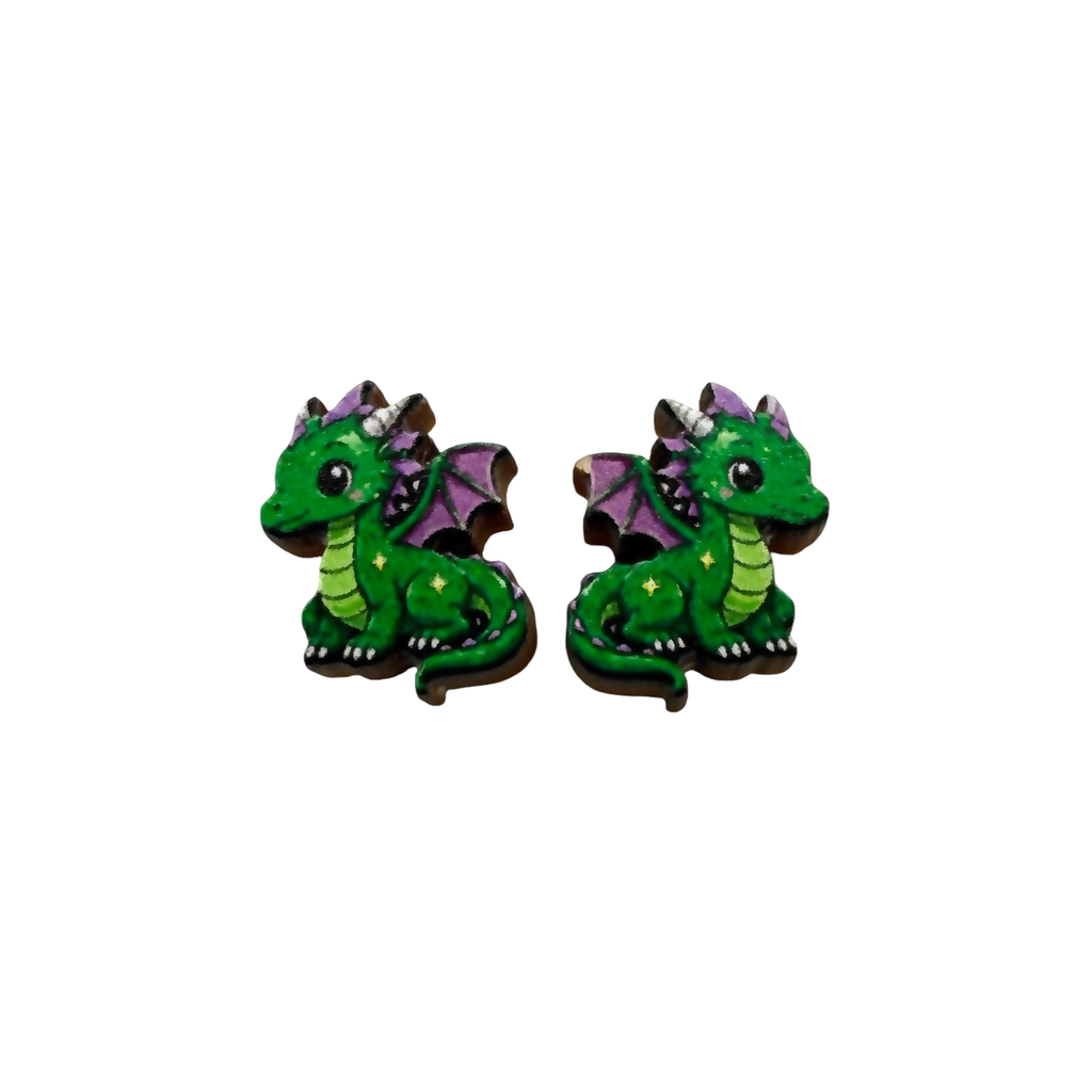 Dragon stud earrings