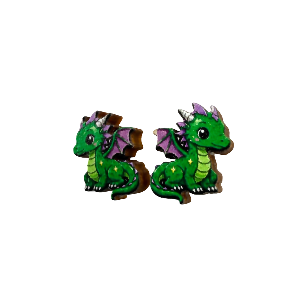 Dragon stud earrings
