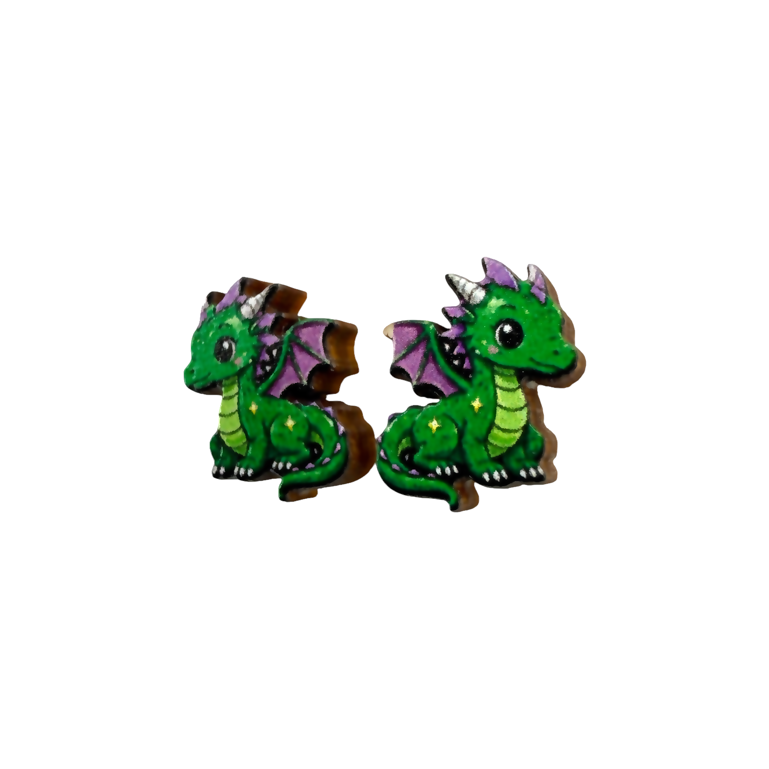 Dragon stud earrings
