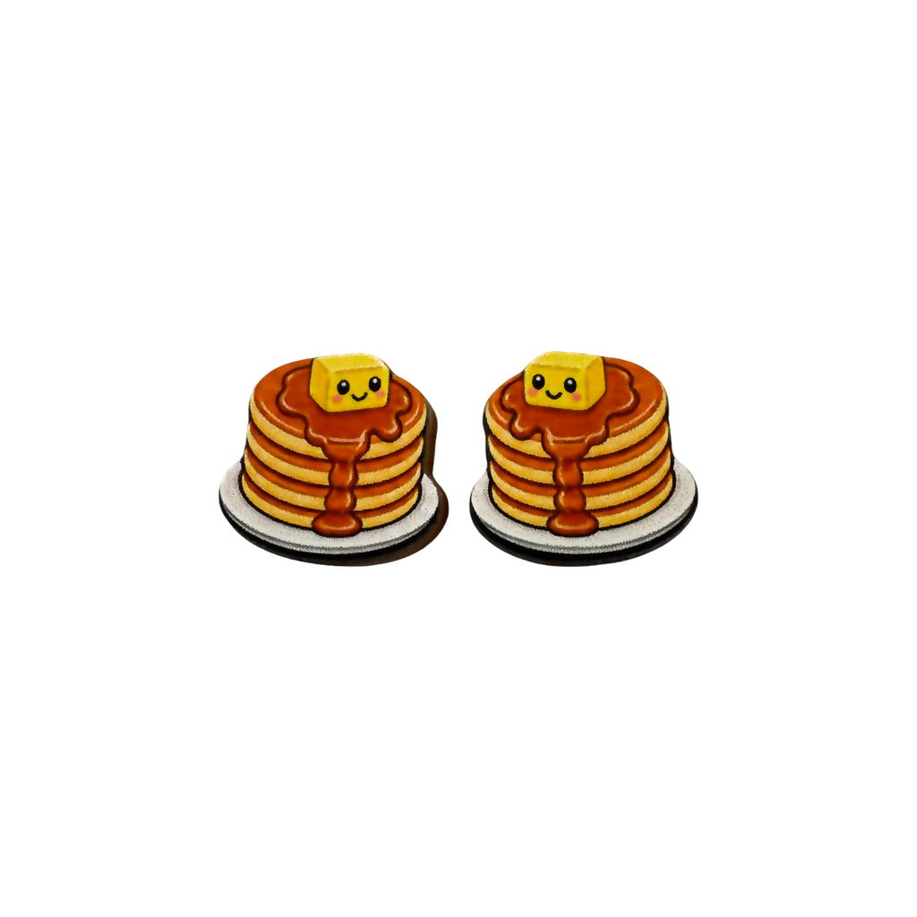 Pancakes stud earrings