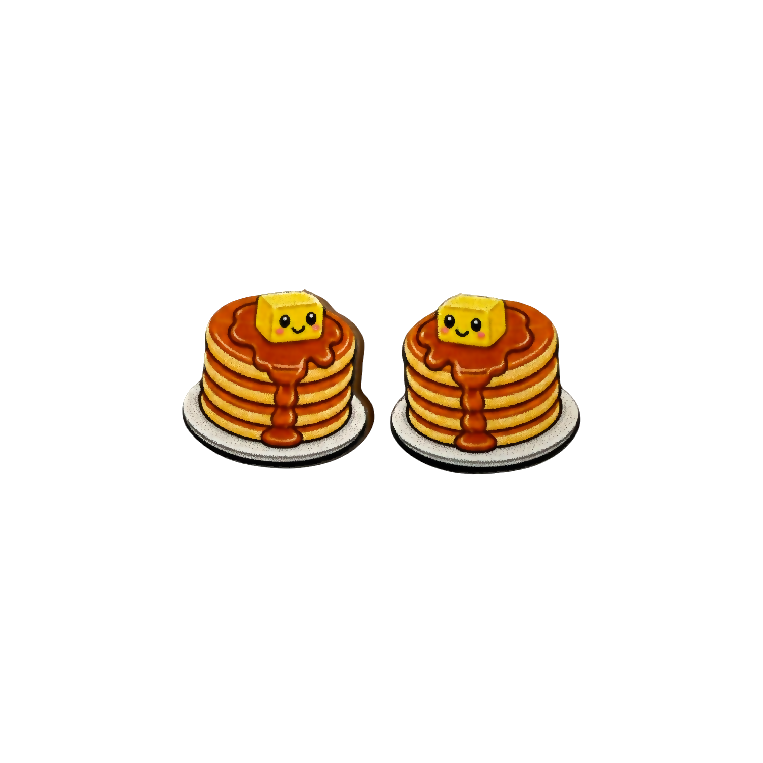 Pancakes stud earrings