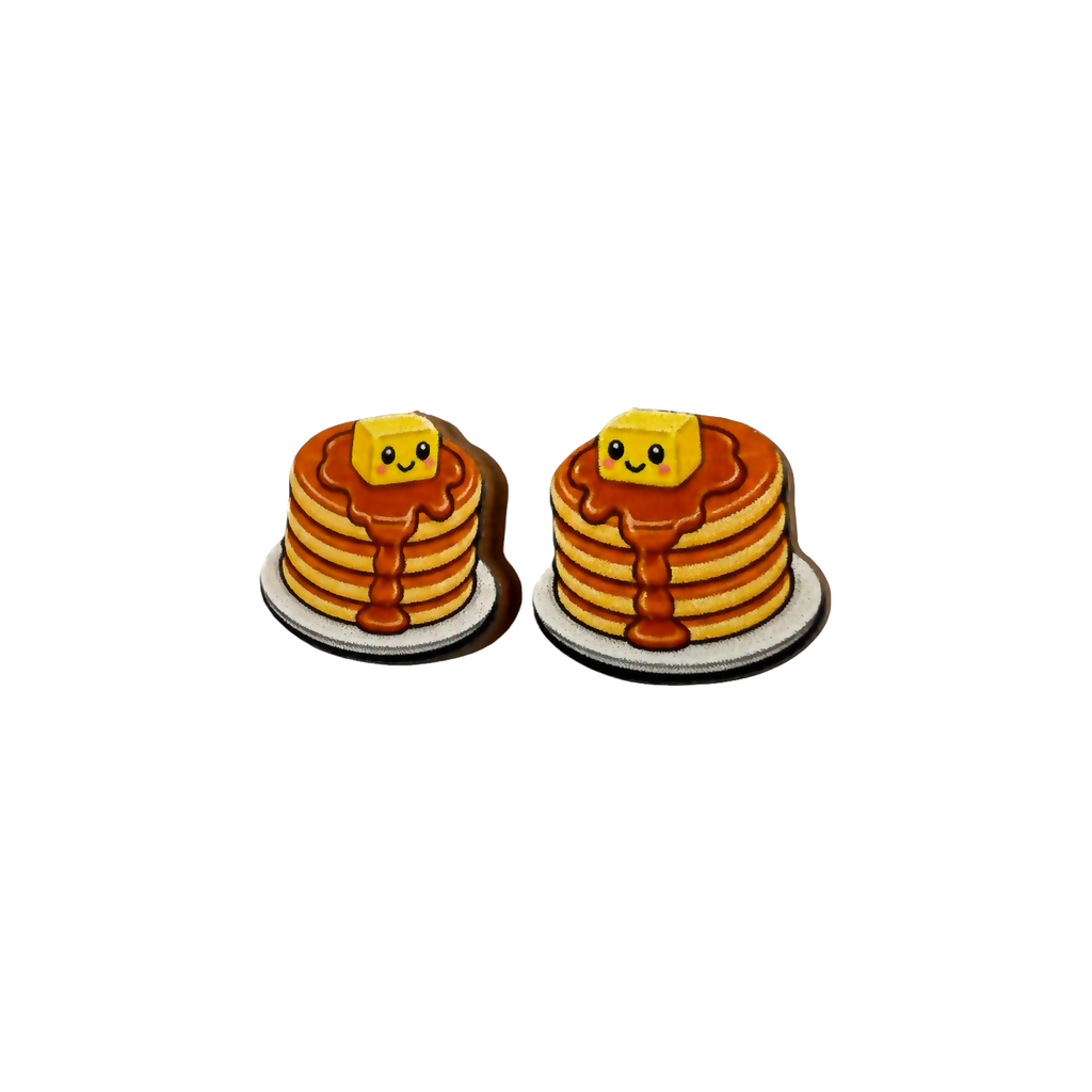Pancakes stud earrings