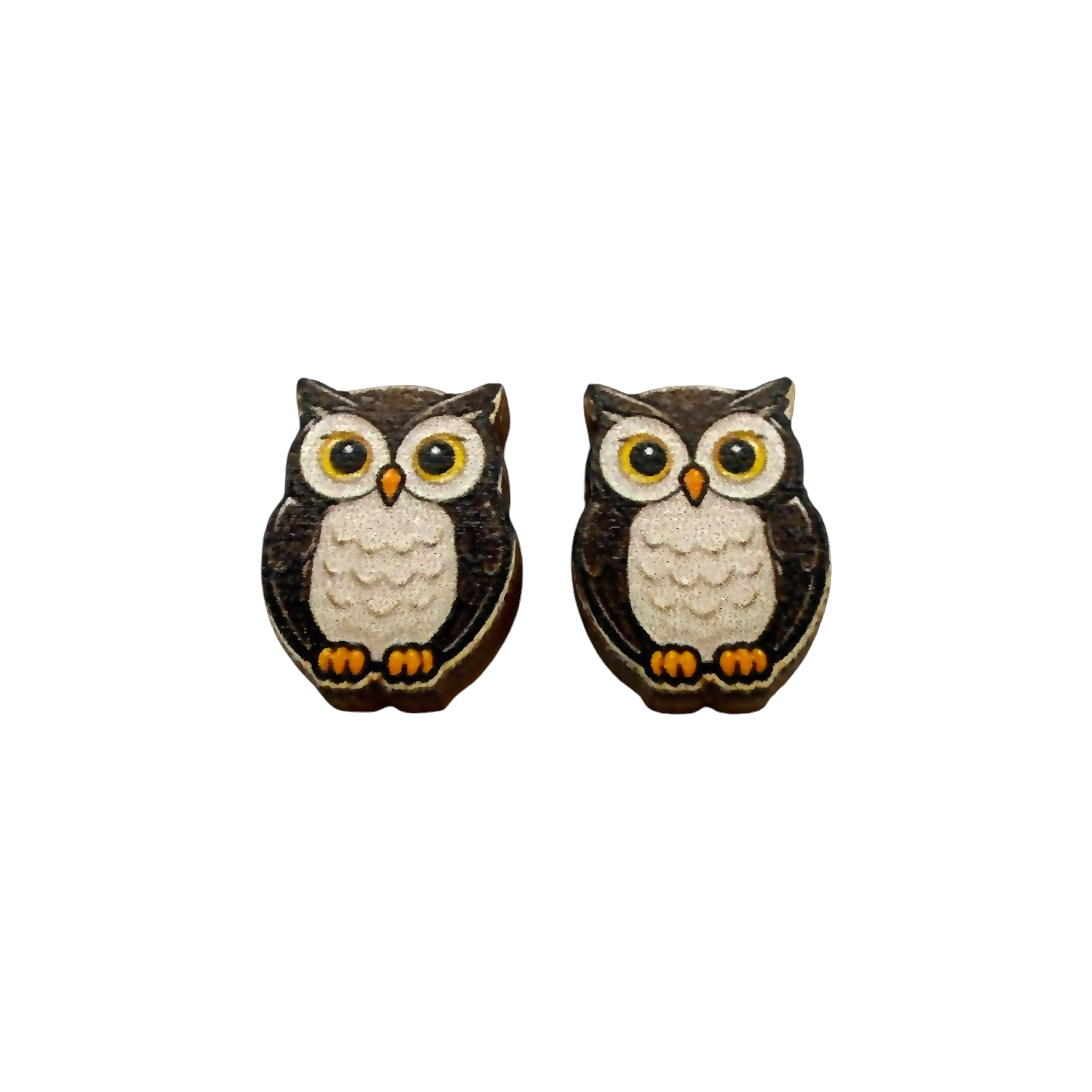 Owl stud earrings