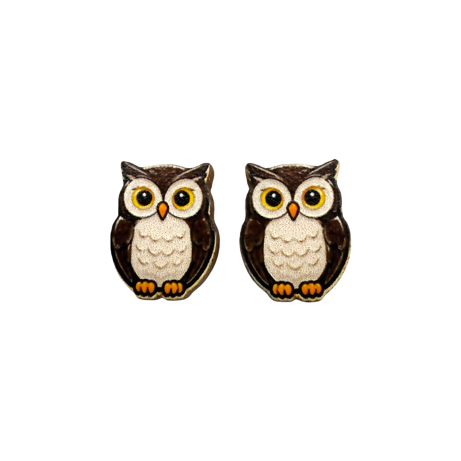 Owl stud earrings
