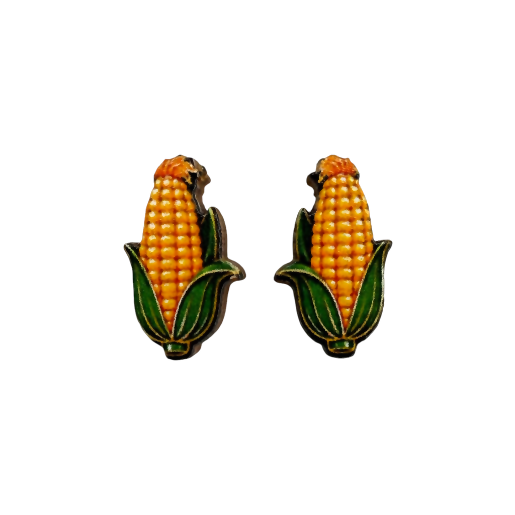 Corn stud earrings