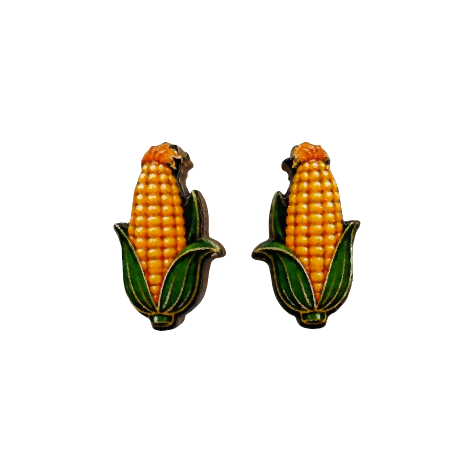 Corn stud earrings