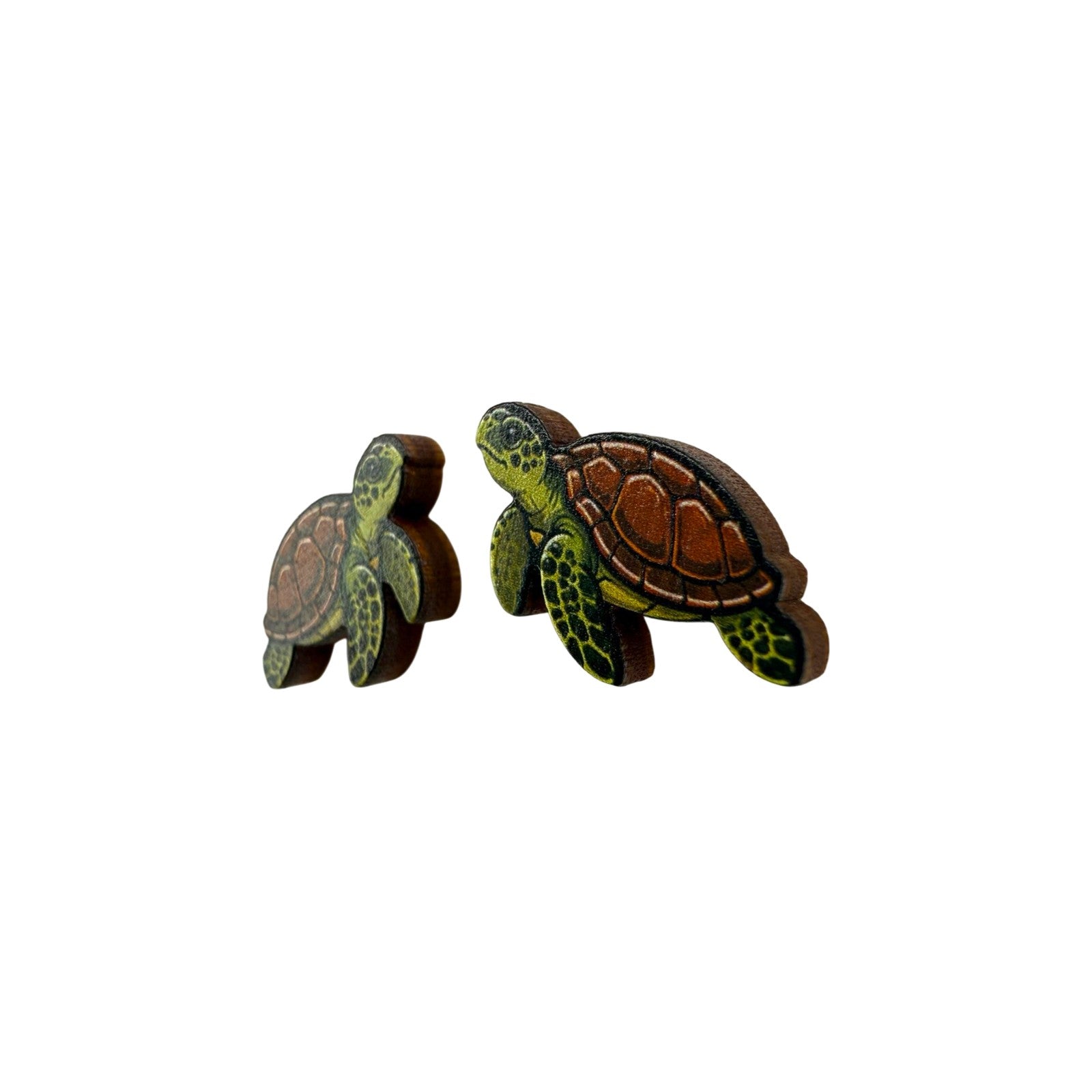 Sea Turtle Glide Stud Earrings #3407