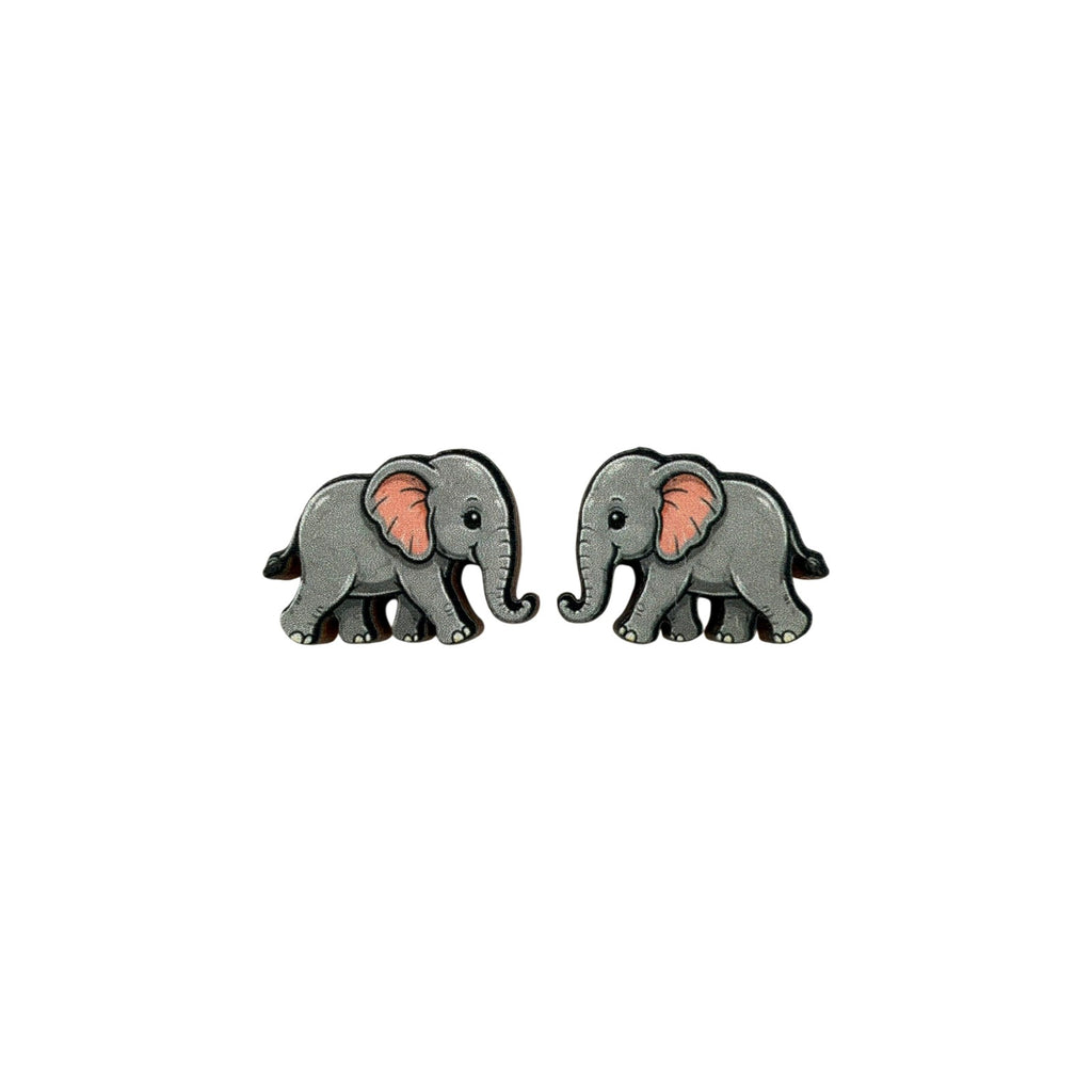 Little Trunk Elephant Stud Earrings #3409