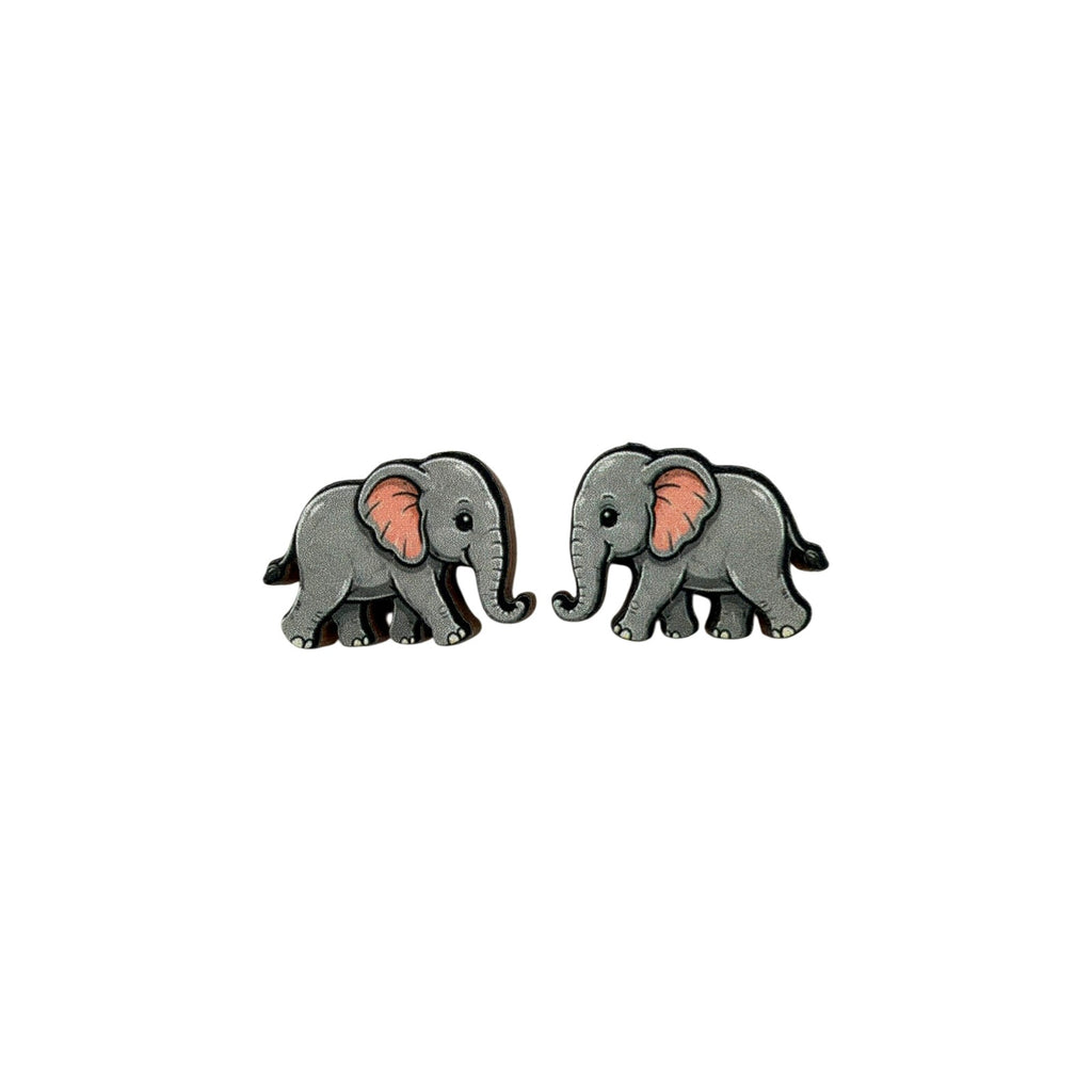 Little Trunk Elephant Stud Earrings #3409