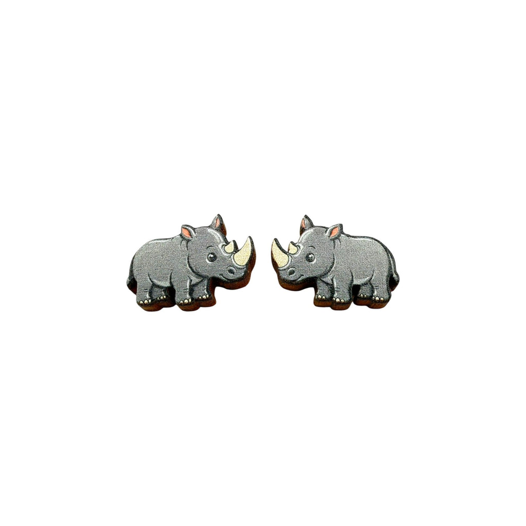 Rhino Calf Stud Earrings #3410