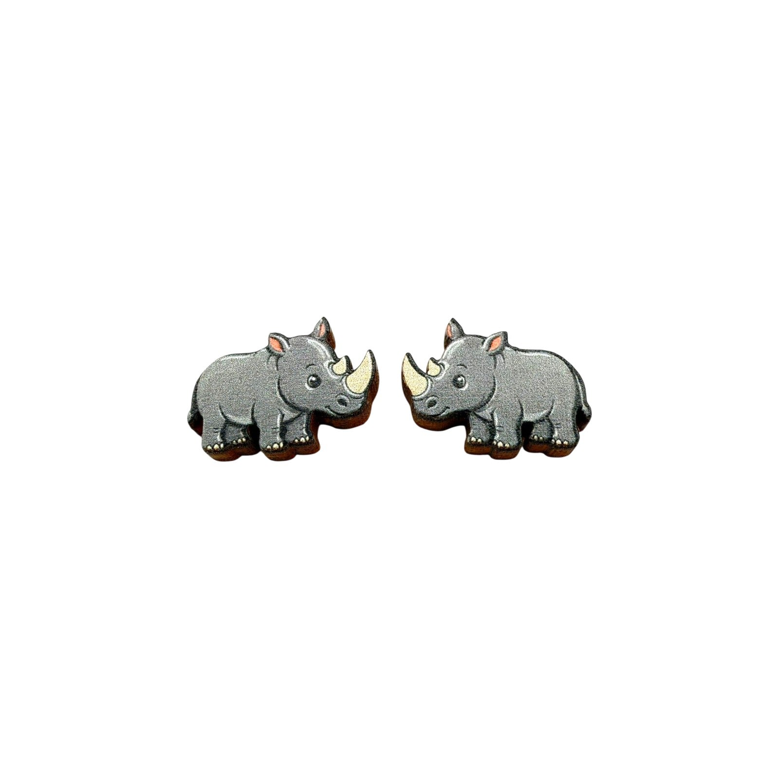 Rhino Calf Stud Earrings #3410