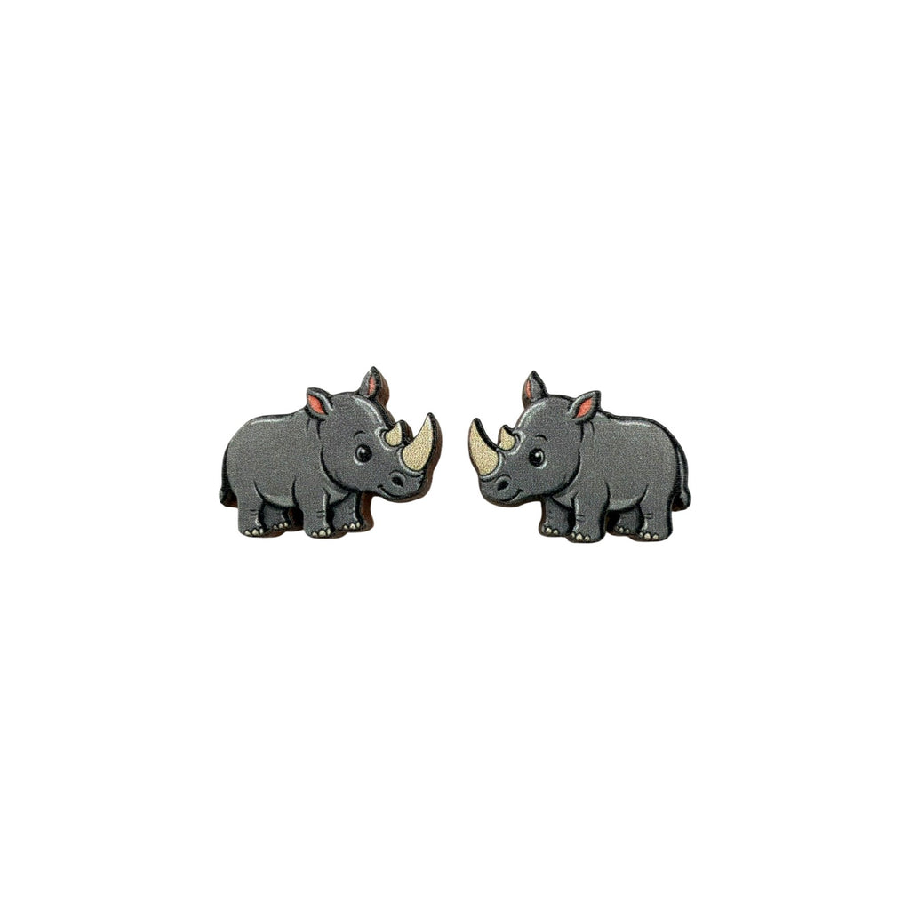 Rhino Calf Stud Earrings #3410