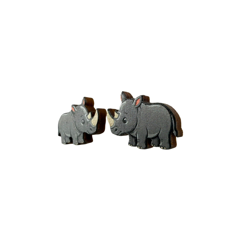 Rhino Calf Stud Earrings #3410