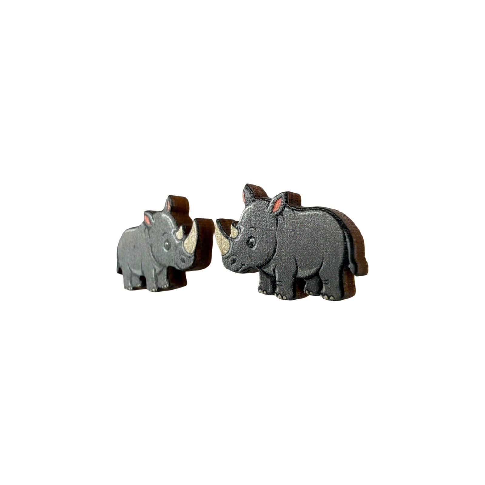 Rhino Calf Stud Earrings #3410