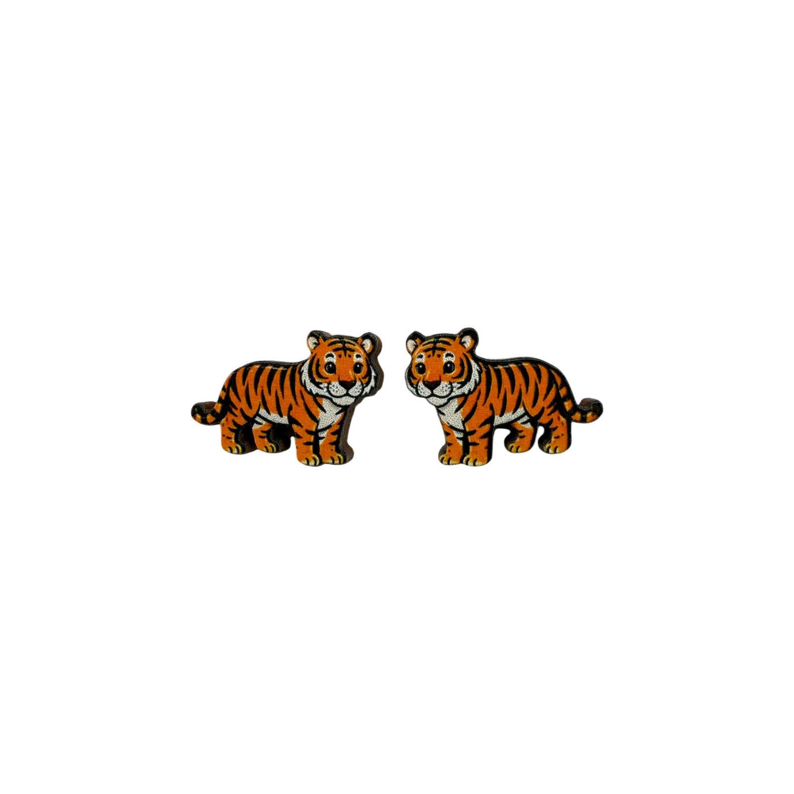 Tiger Cub Stud Earrings #3411