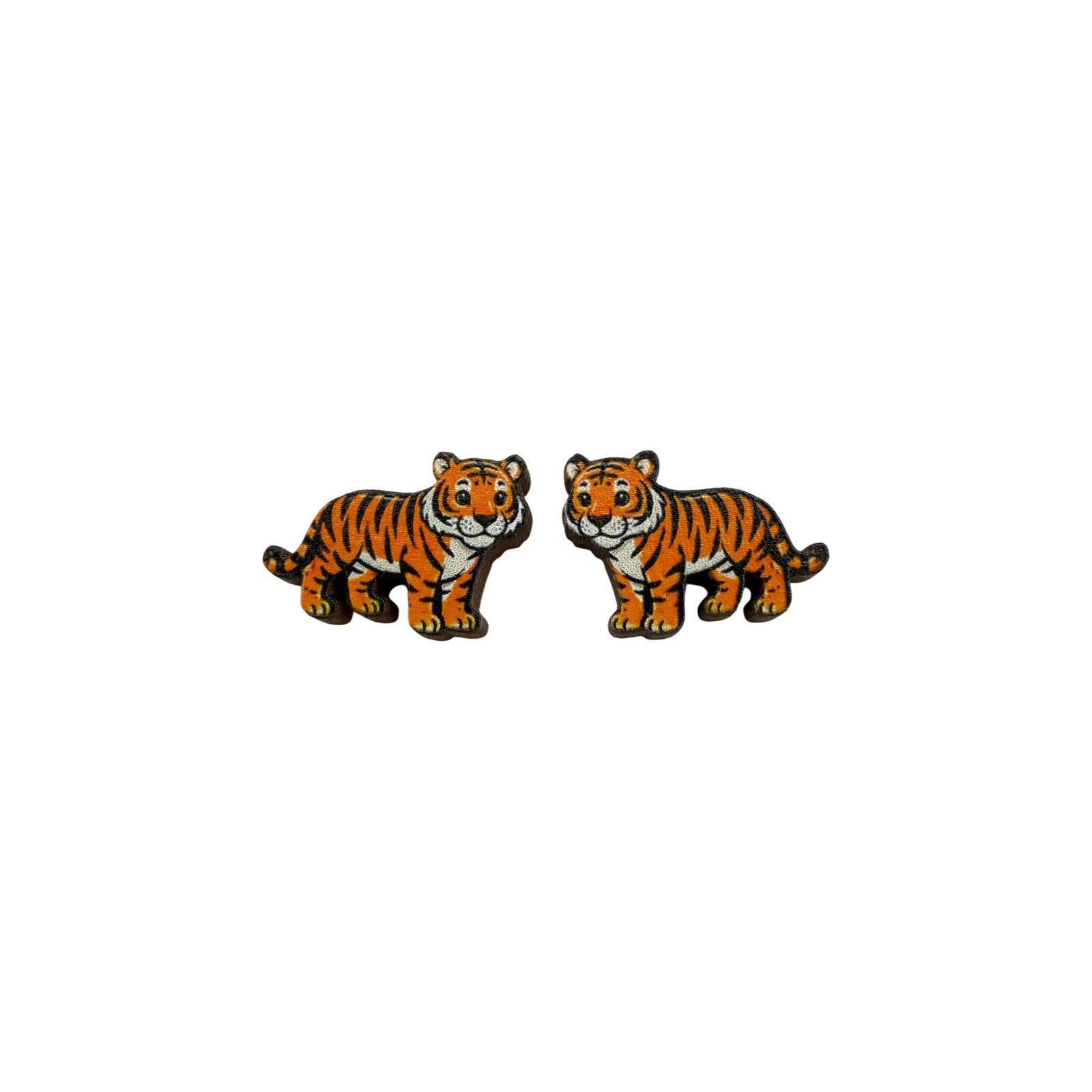 Tiger Cub Stud Earrings #3411
