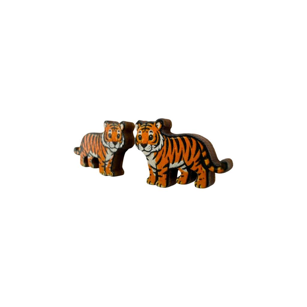 Tiger Cub Stud Earrings #3411