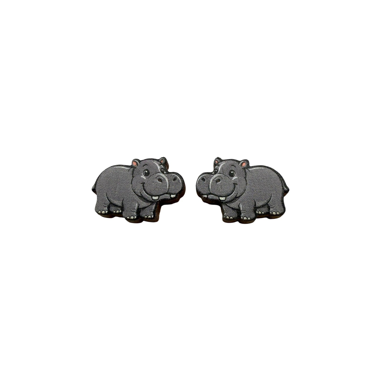 Happy Hippo Stud Earrings #3412