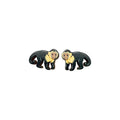 Capuchin Monkey Stud Earrings #3413